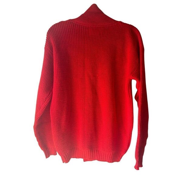 Vintage Pendleton 100% wool double breasted blazer cardigan M Red Academia - Picture 2 of 8